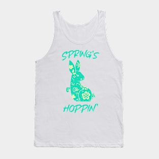 Spring's Hoppin' Green Design Tank Top